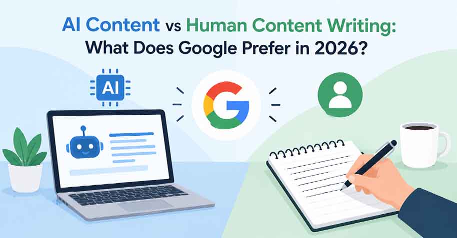AI Content Writing vs Human Content Writing Comparison 2026 by Links Advertising